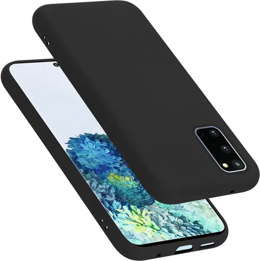Cadorabo Hoesje geschikt voor Samsung Galaxy S20 in LIQUID ZWART