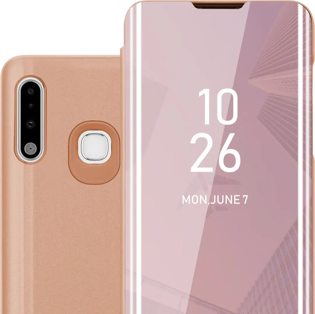 Cadorabo Hoesje geschikt voor Samsung Galaxy A70e in KUNZIET ROZE