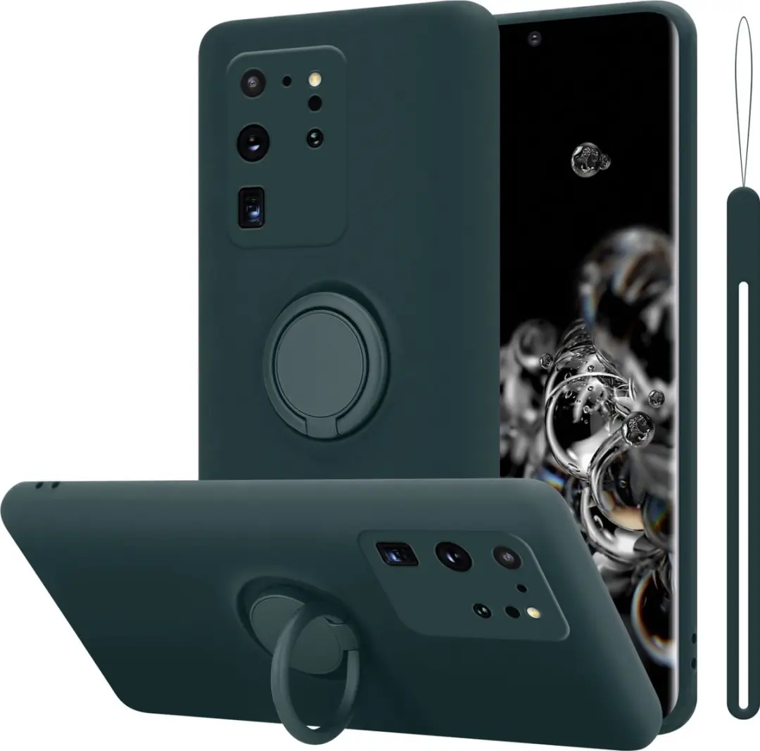 Cadorabo Hoesje geschikt voor Samsung Galaxy S20 ULTRA in LIQUID GROEN