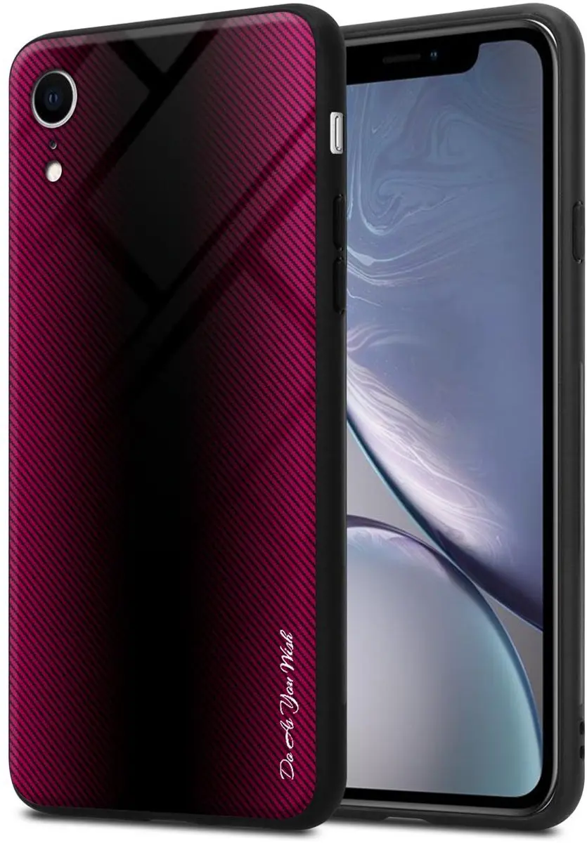 Cadorabo Hoesje geschikt voor Apple iPhone XR in PAARS ROZE