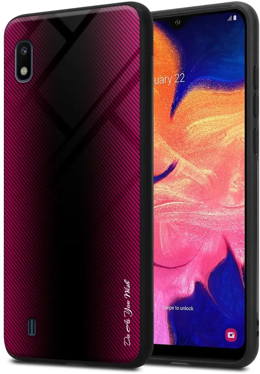 Cadorabo Hoesje geschikt voor Samsung Galaxy A10 / M10 in PAARS ROZE