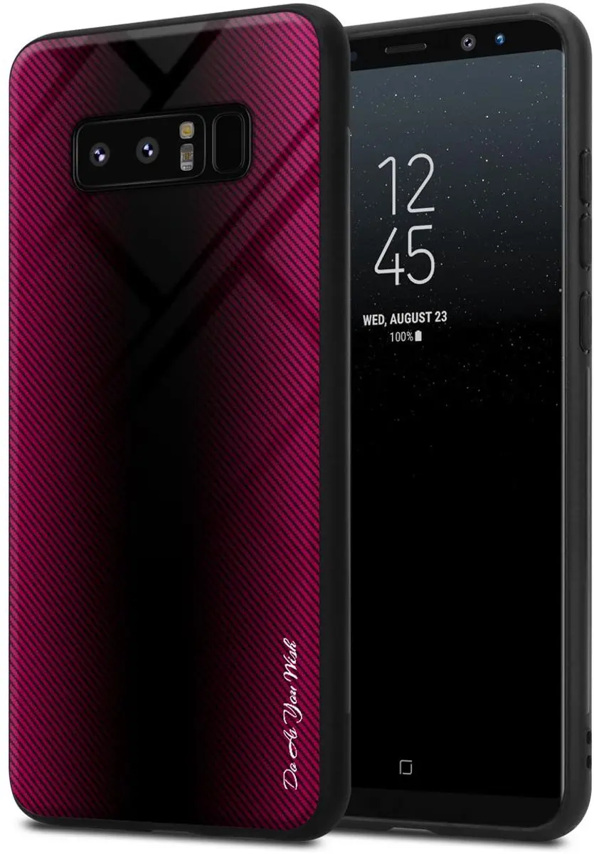 Cadorabo Hoesje geschikt voor Samsung Galaxy NOTE 8 in PAARS ROZE