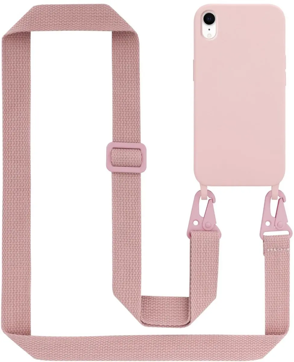 Cadorabo Mobiele telefoon ketting geschikt voor Apple iPhone XR in LIQUID ROZE