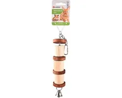 Flamingo Silke Ks Silke Cylinder+bel Speelgoed Knaagdier - 32,5cm
