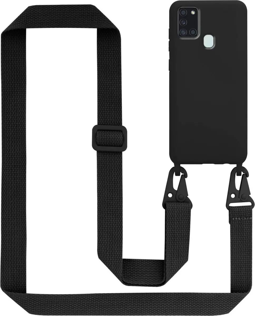 Cadorabo Mobiele telefoon ketting geschikt voor Samsung Galaxy A21s in LIQUID ZW