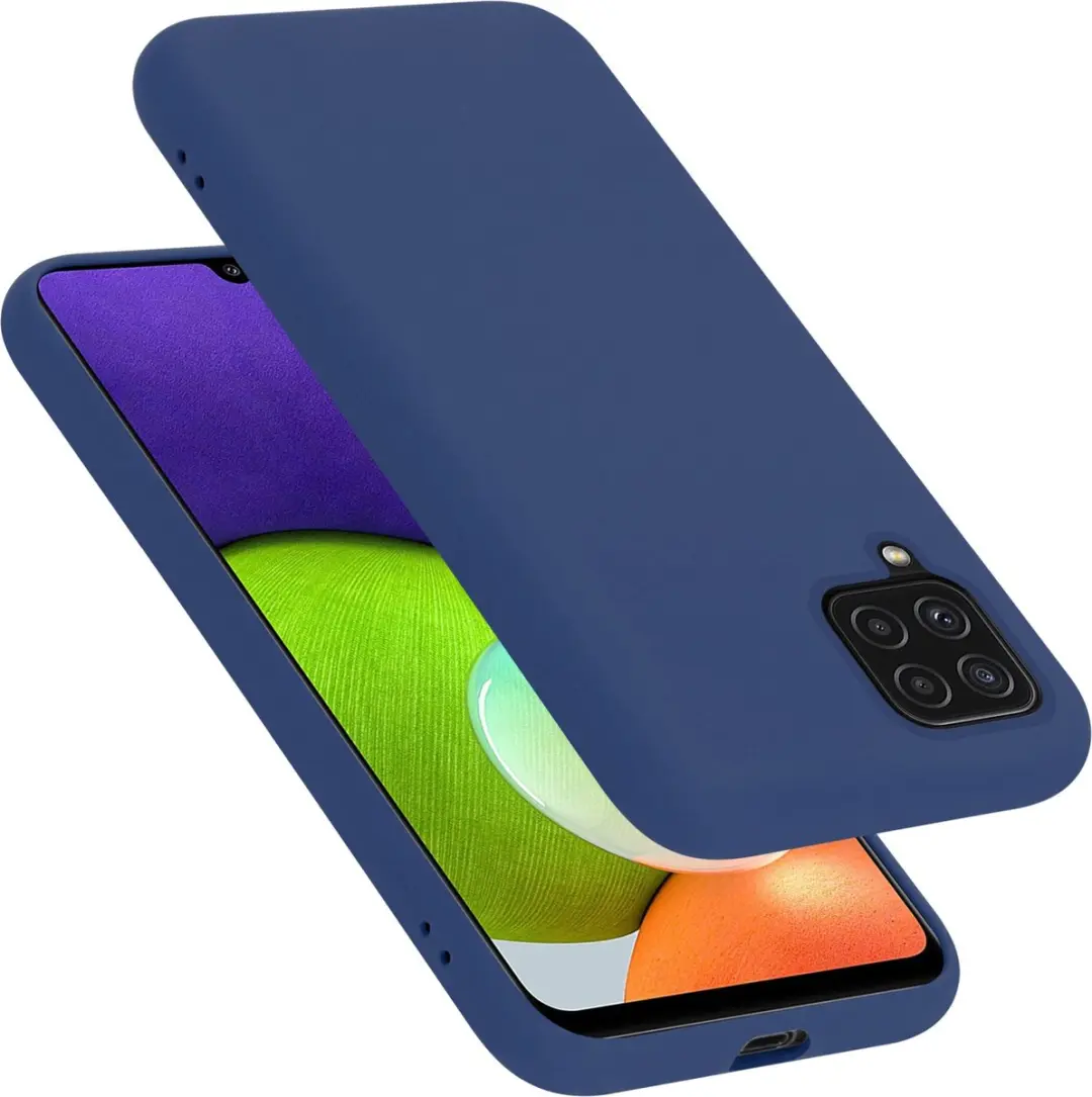 Cadorabo Hoesje geschikt voor Samsung Galaxy A22 4G / M22 / M32 4G in LIQUID BLA