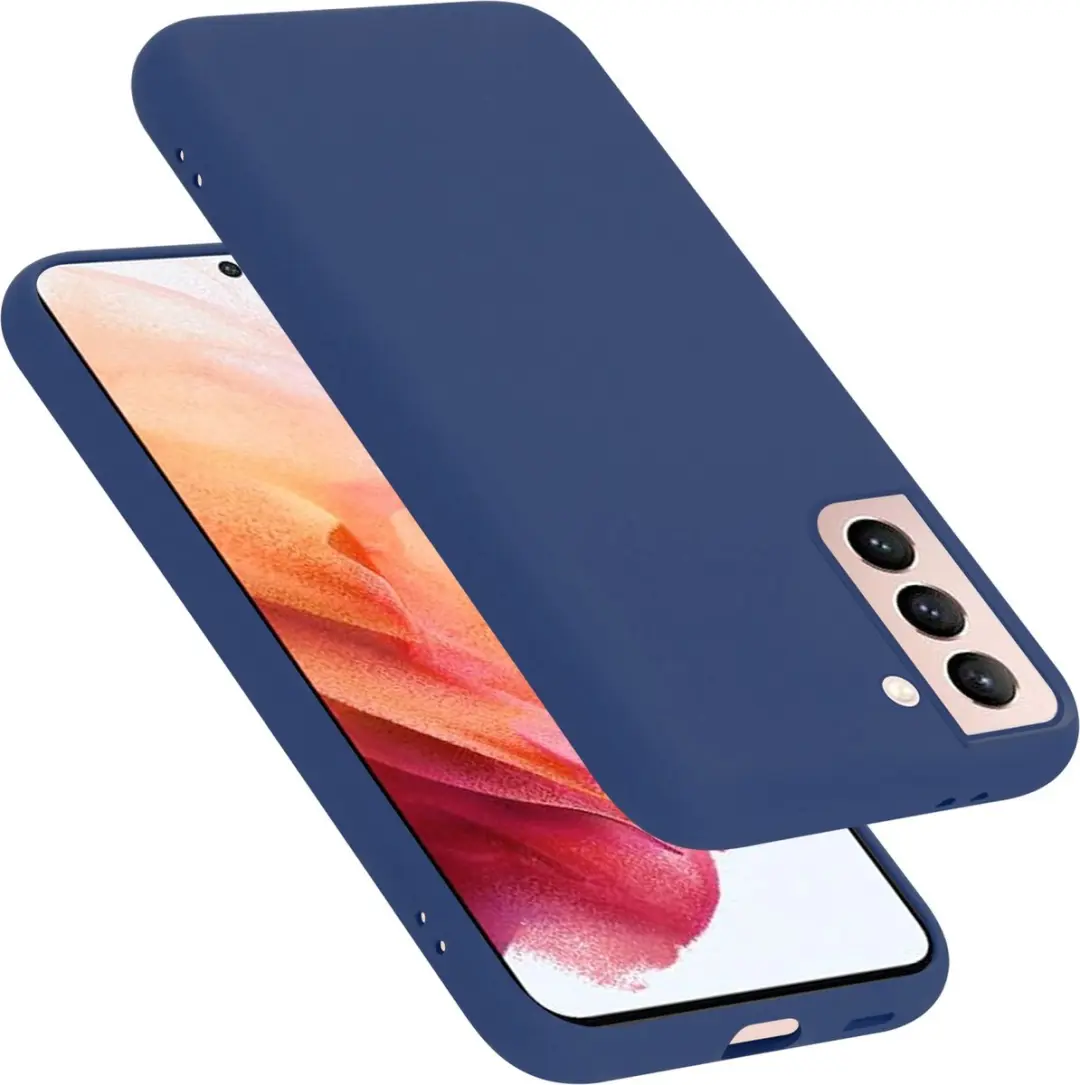 Cadorabo Hoesje geschikt voor Samsung Galaxy S22 in LIQUID BLAUW