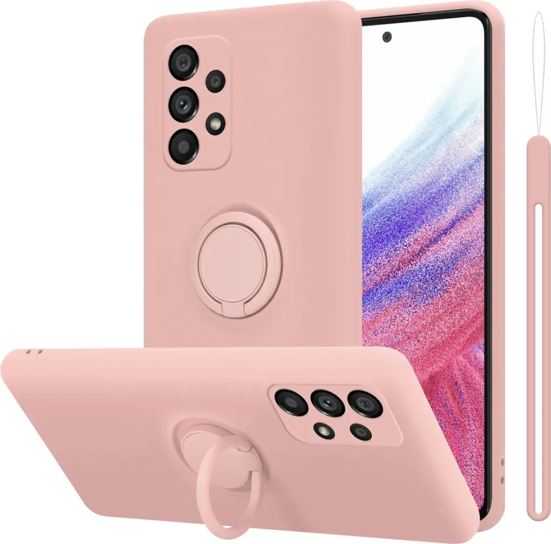 Cadorabo Hoesje geschikt voor Samsung Galaxy A53 5G in LIQUID ROZE