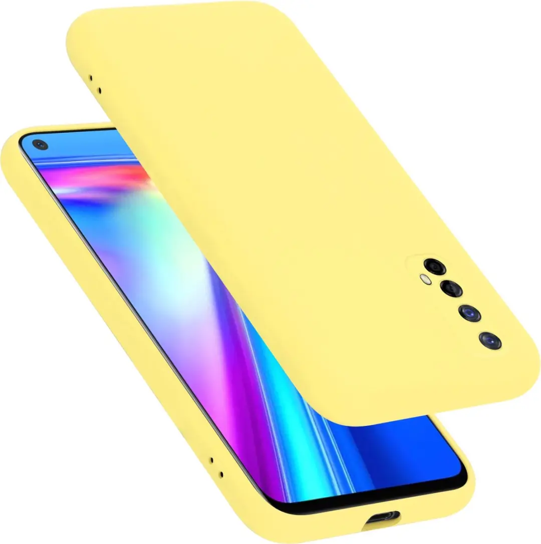 Cadorabo Hoesje geschikt voor Realme 7 5G in LIQUID GEEL