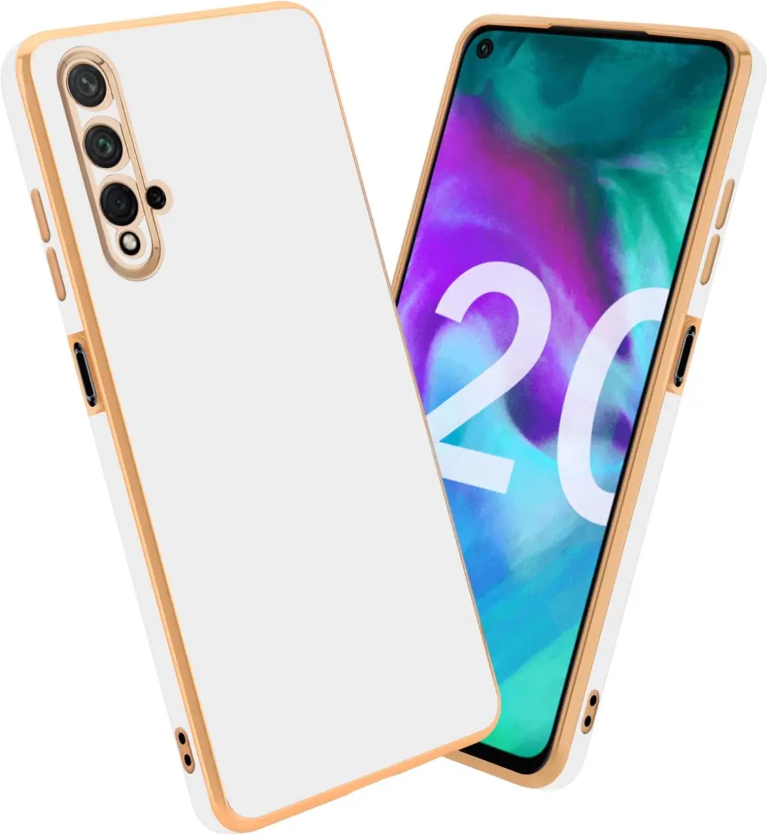 Cadorabo Hoesje geschikt voor Honor 20 / 20S / Huawei NOVA 5T in Glossy Wit