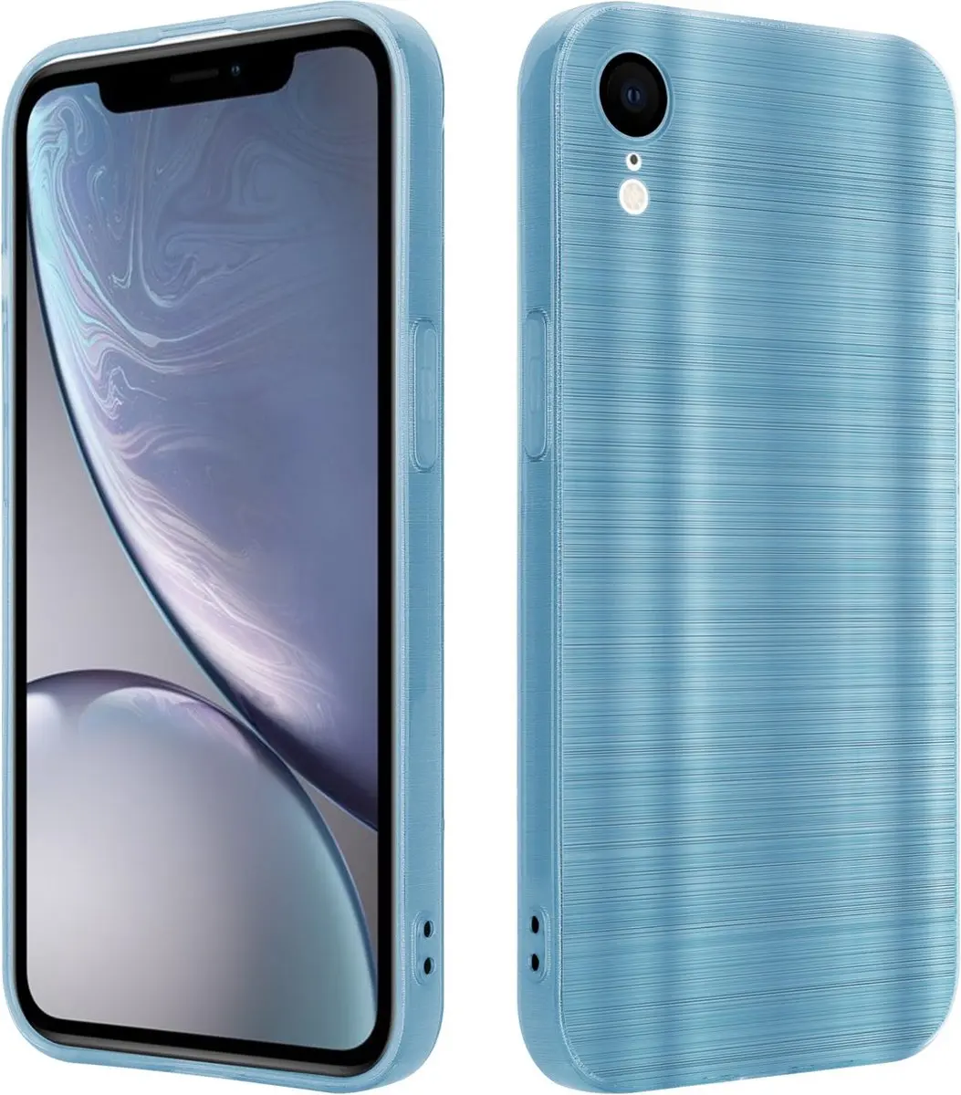 Cadorabo Hoesje geschikt voor Apple iPhone XR in Brushed Turqoise