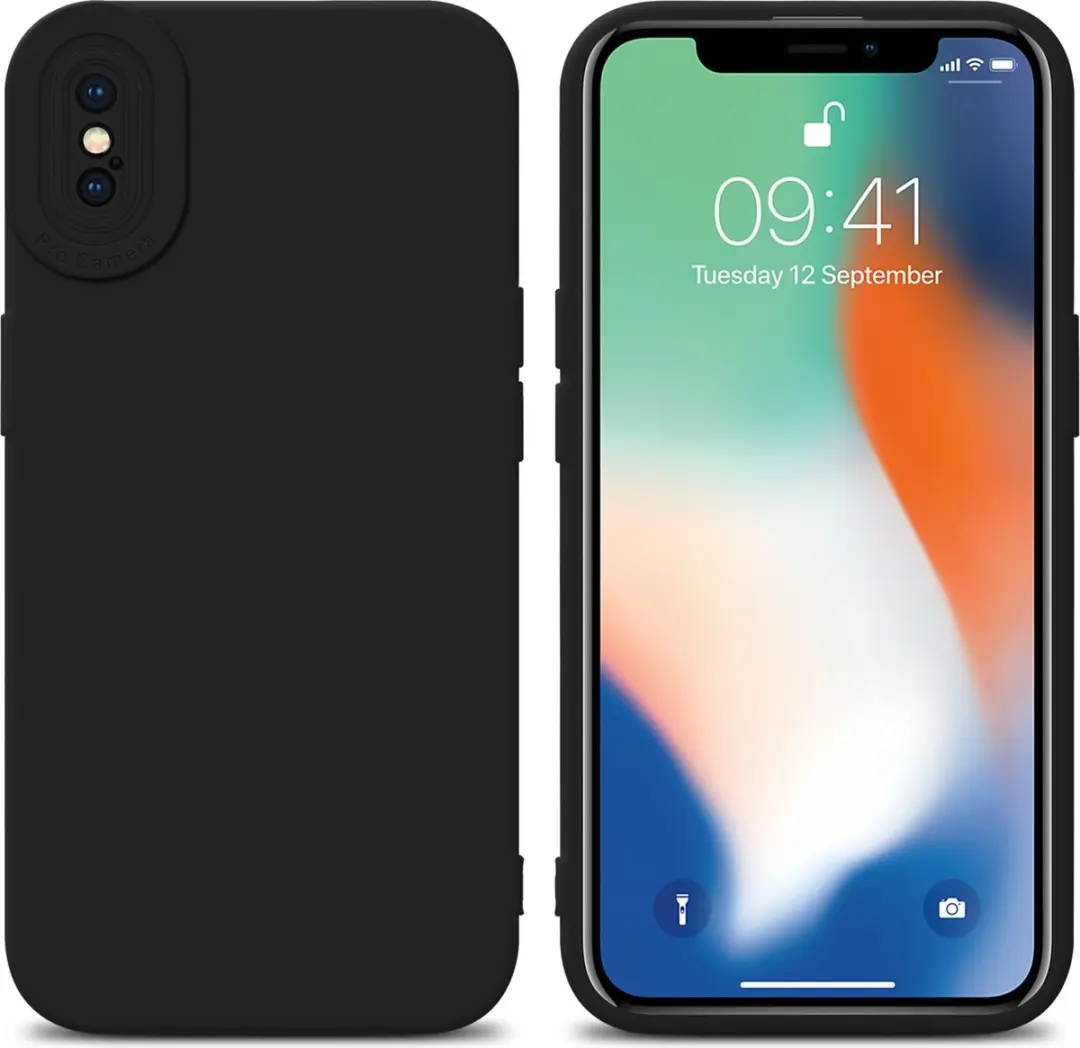 Cadorabo Hoesje geschikt voor Apple iPhone XS MAX in FLUID ZWART