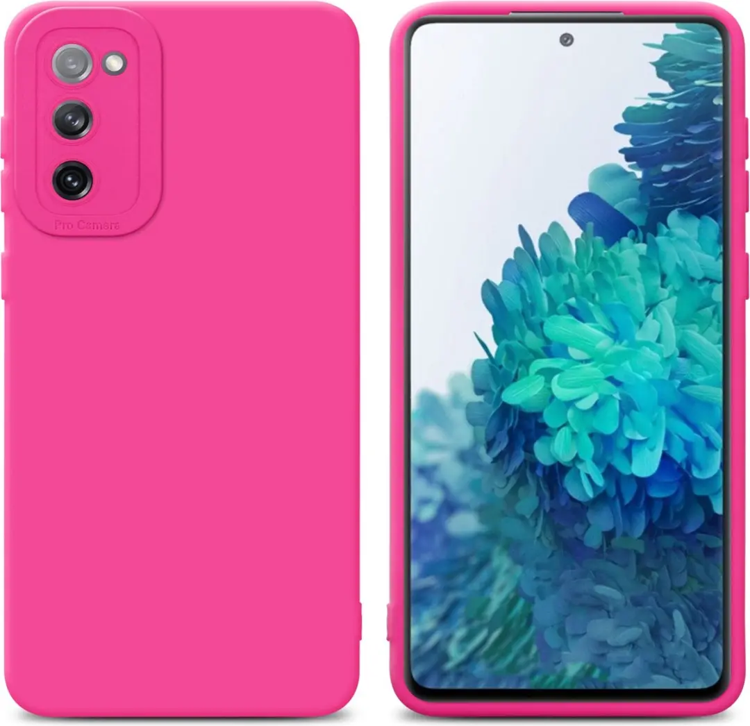 Cadorabo Hoesje geschikt voor Samsung Galaxy S20 FE in FLUID HOTPINK