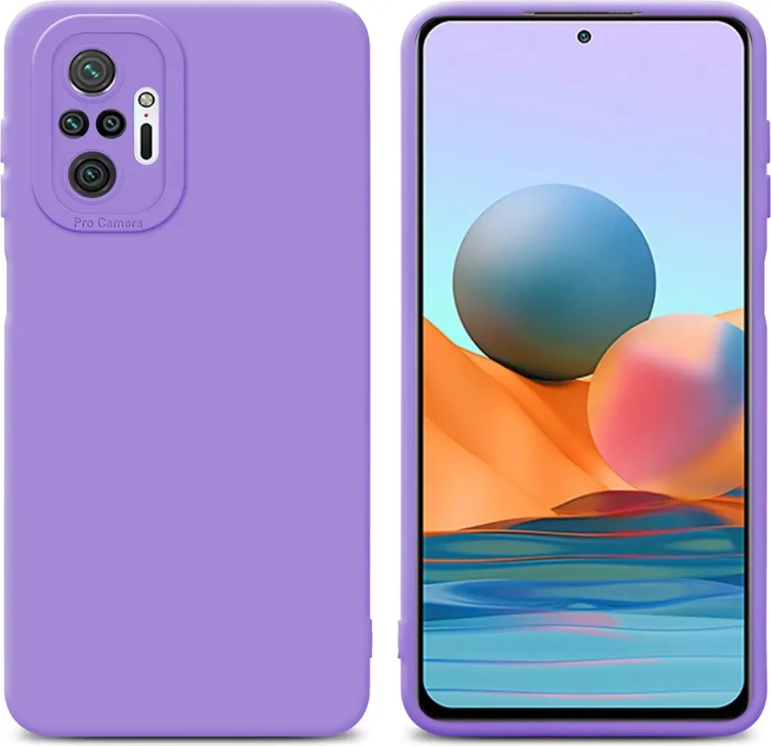 Cadorabo Hoesje geschikt voor Xiaomi RedMi NOTE 10 PRO in FLUID LICHT PAARS