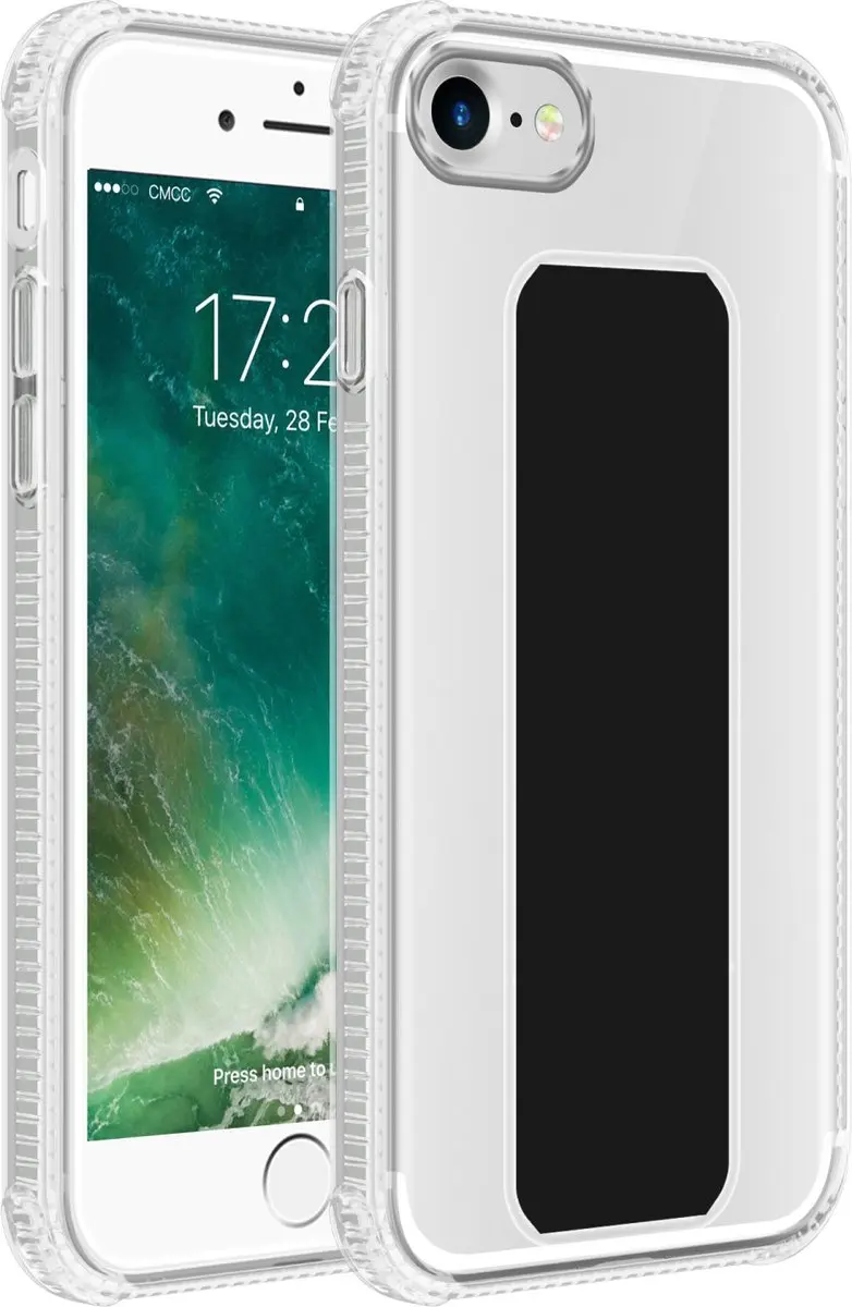 Cadorabo Hoesje geschikt voor Apple iPhone 7 / 7S / 8 / SE 2020 in ZWART