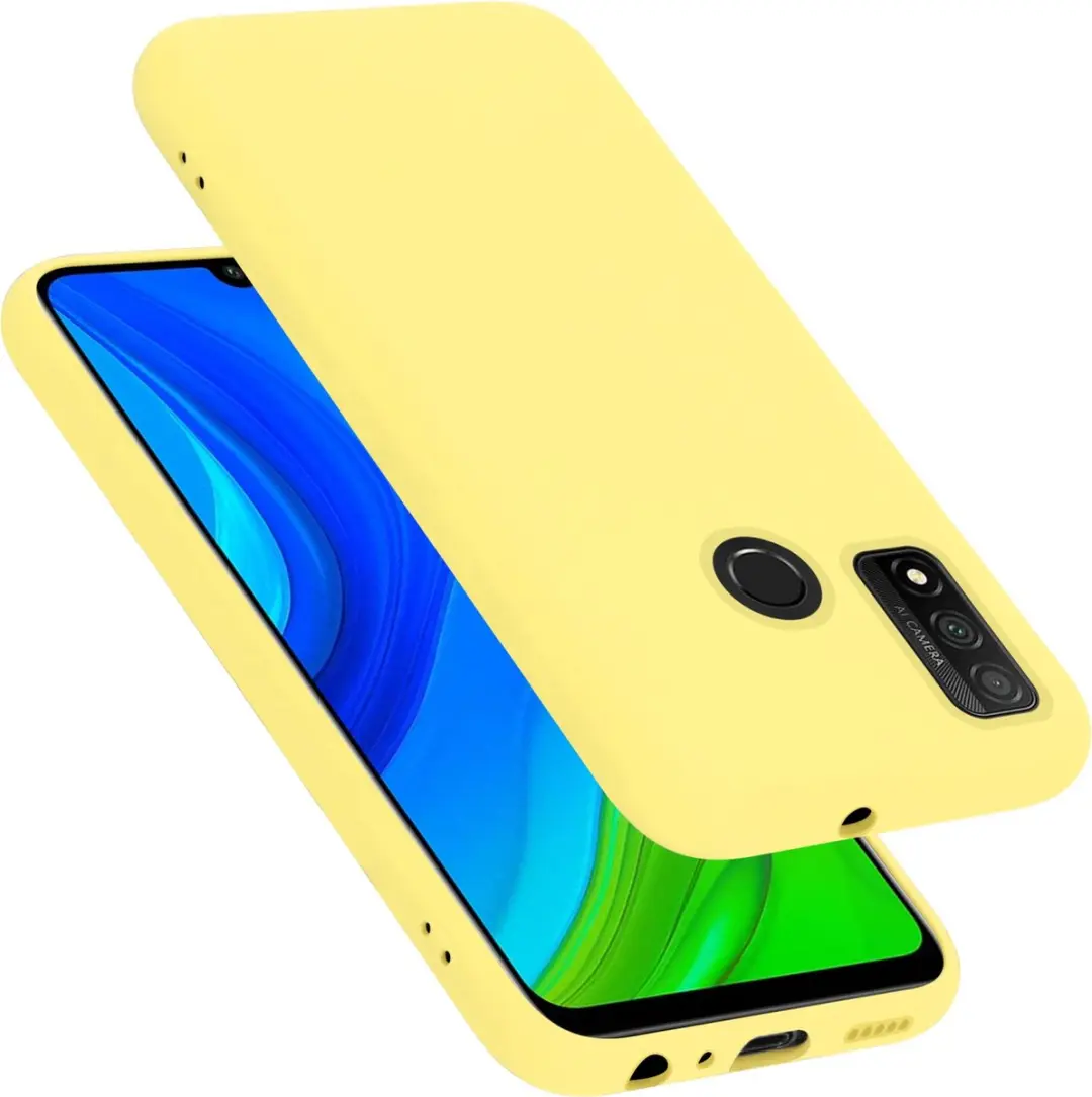 Cadorabo Hoesje geschikt voor Huawei P SMART 2020 in LIQUID GEEL