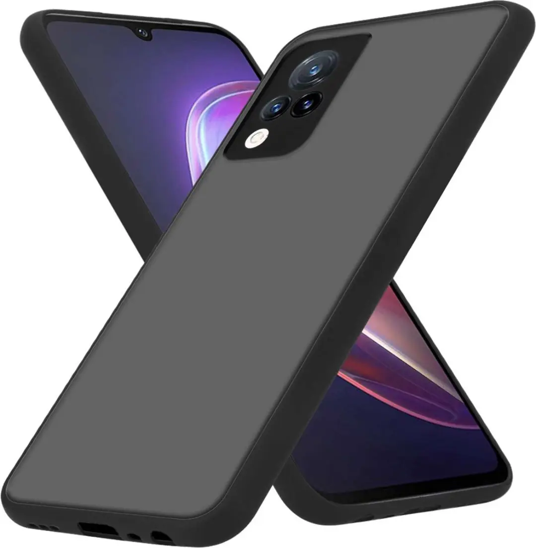 Cadorabo Hoesje geschikt voor Vivo V21 4G / 5G in MATT ZWART