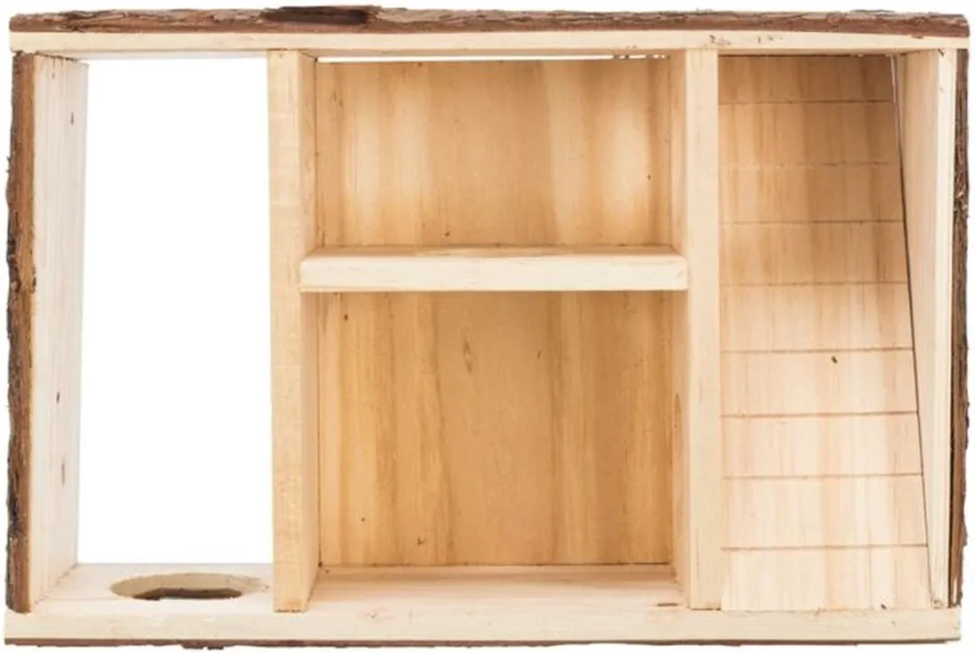 Trixie Natural Living Labyrinthhuis Leif 35x11x25cm - Houtskool - afbeelding 6 van 6