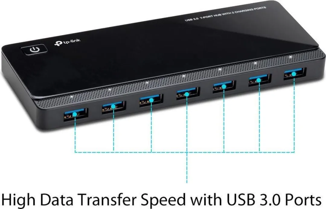 TP-Link UH720 7-Poort USB 3.0 Hub - Zwart