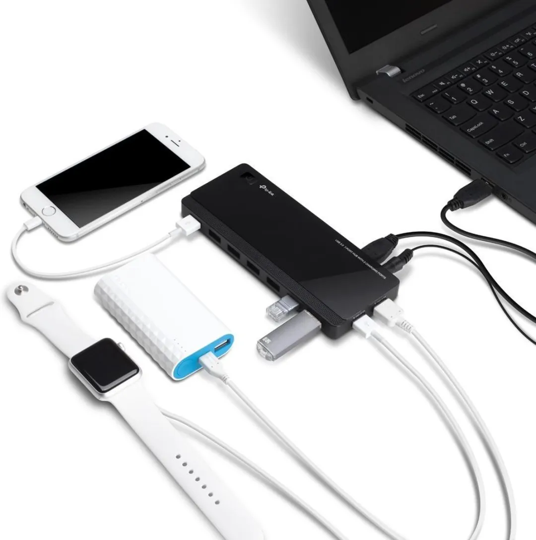 TP-Link UH720 7-Poort USB 3.0 Hub - Zwart
