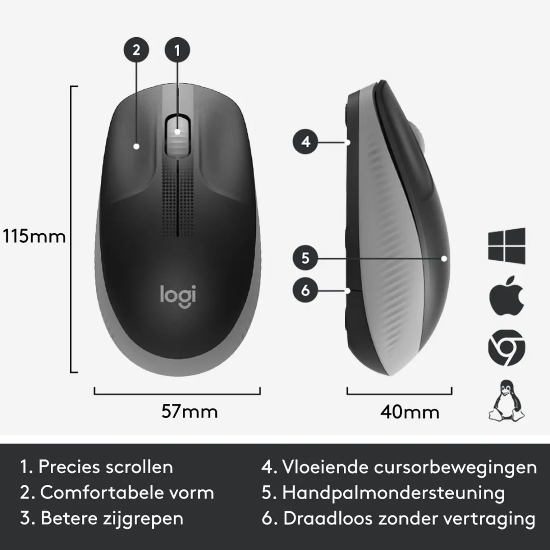 Logitech M190 Muis