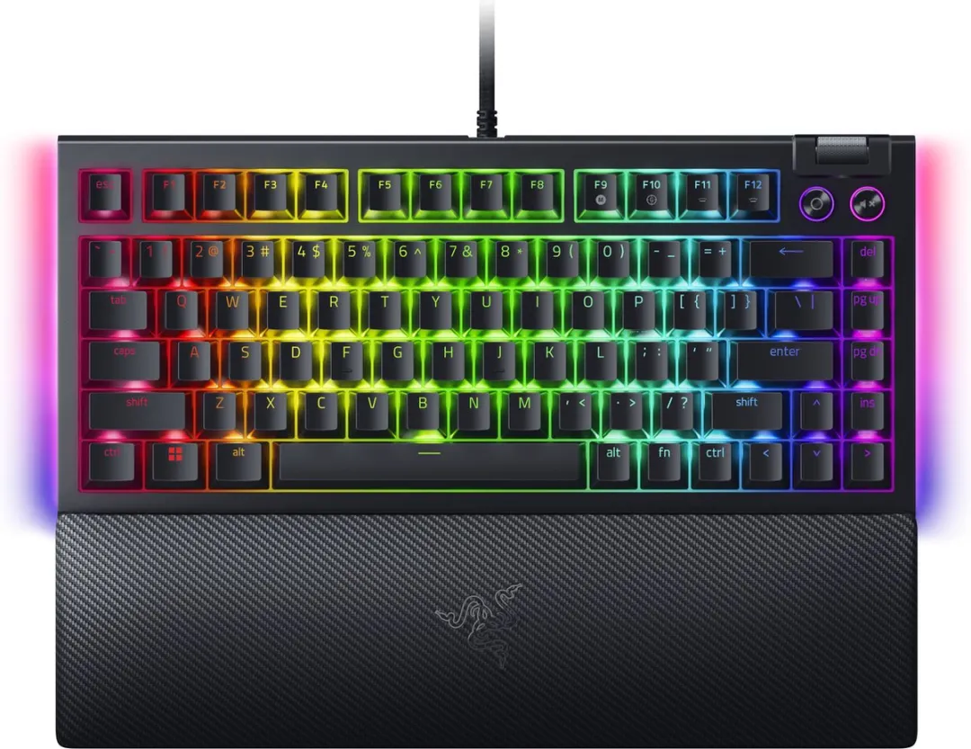 Razer BlackWidow V4 75% RZ03-05000100-R3M1 Gaming Toetsenbord - Orange Switch - Zwart