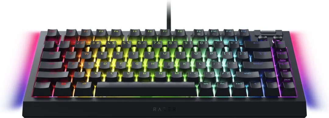 Razer BlackWidow V4 75% RZ03-05000100-R3M1 Gaming Toetsenbord - Orange Switch - Zwart