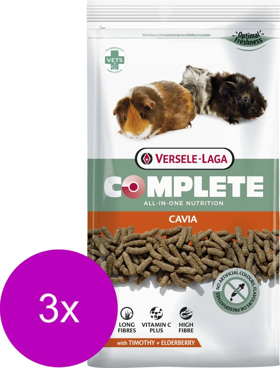 Versele-Laga Complete Cavia - Caviavoer - 3 x 1.75 kg