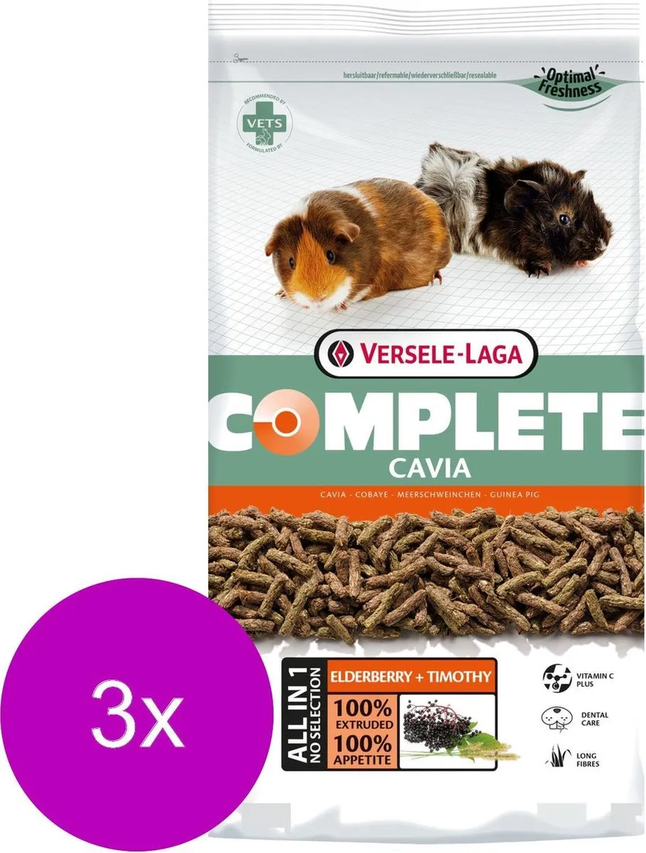 Versele-Laga Complete Cavia - Caviavoer - 3 x 1.75 kg