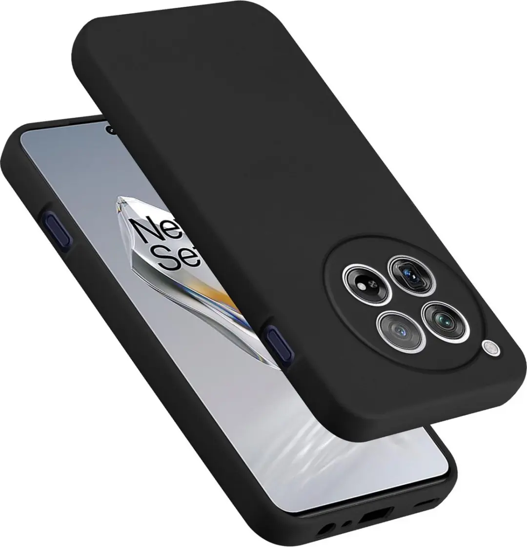 Cadorabo Hoesje geschikt voor OnePlus 12 in LIQUID ZWART