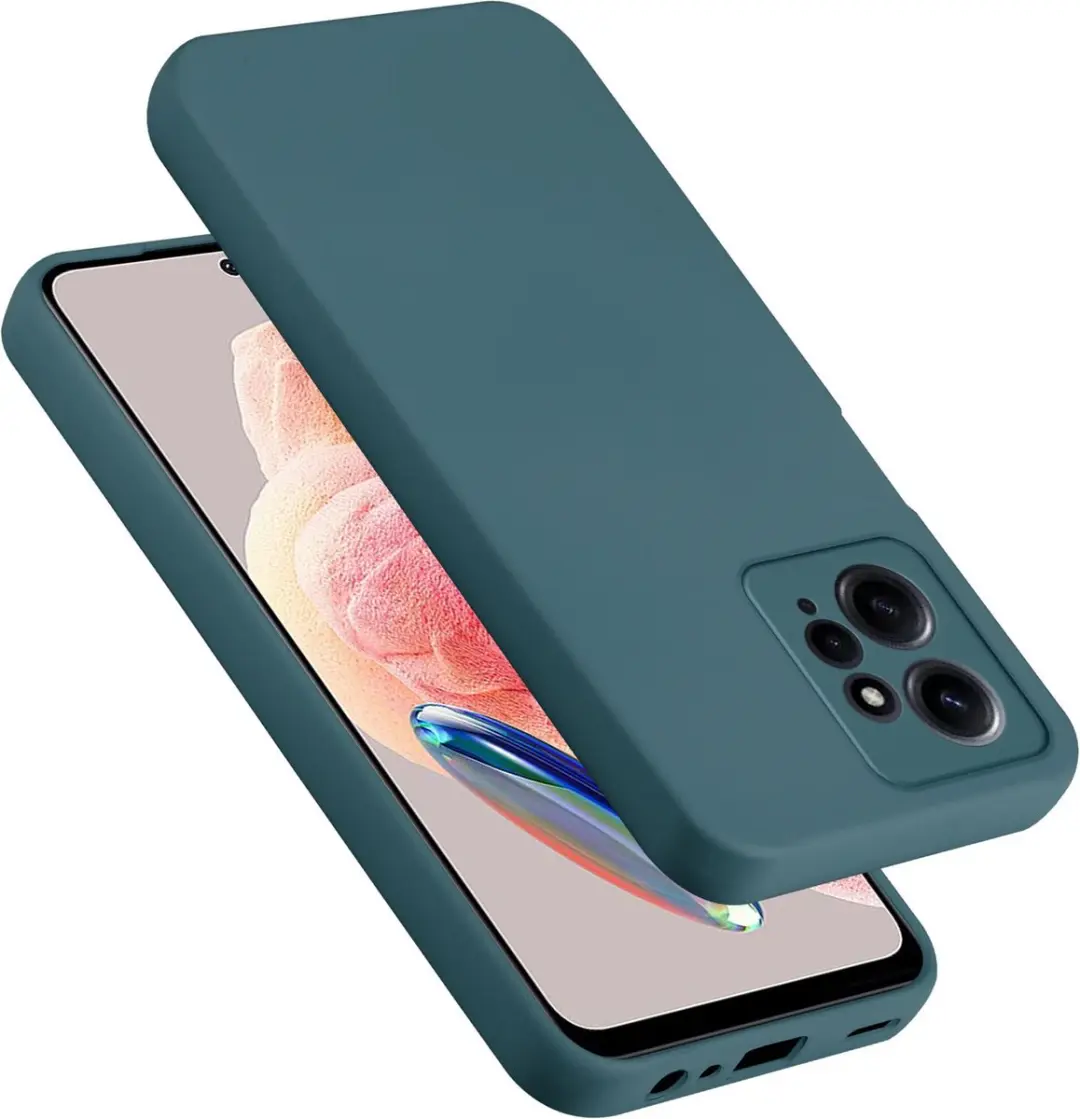 Cadorabo Hoesje geschikt voor Xiaomi Redmi Note 12 4G in LIQUID GROEN