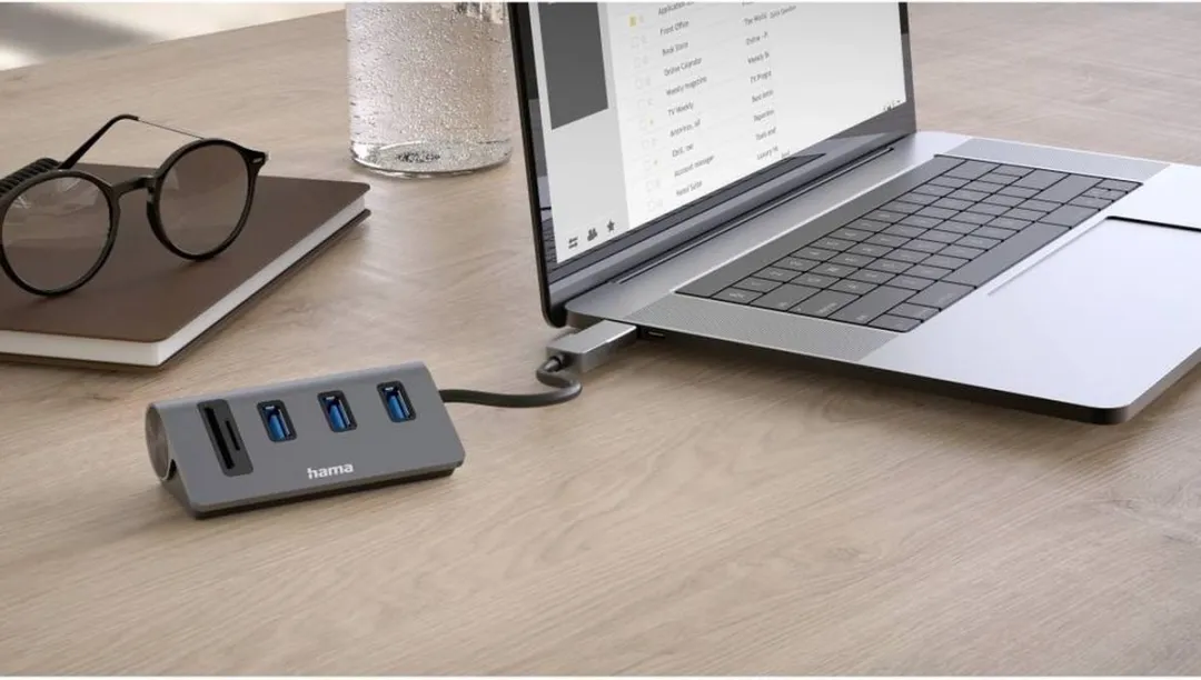 Hama USB 3.2 Gen 1 Hub 5 Poorten Grijs - MPN 00200140