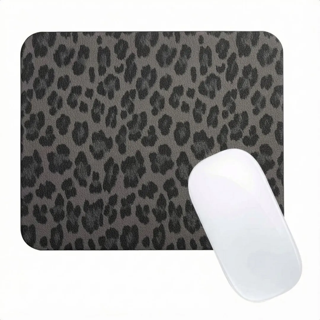 Selencia Sabi Kunstleren Muismat Panterprint 20x24cm