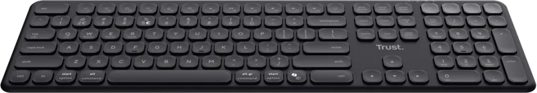 Trust Vaiya Toetsenbord Bluetooth QWERTZ Duits Zwart 25636