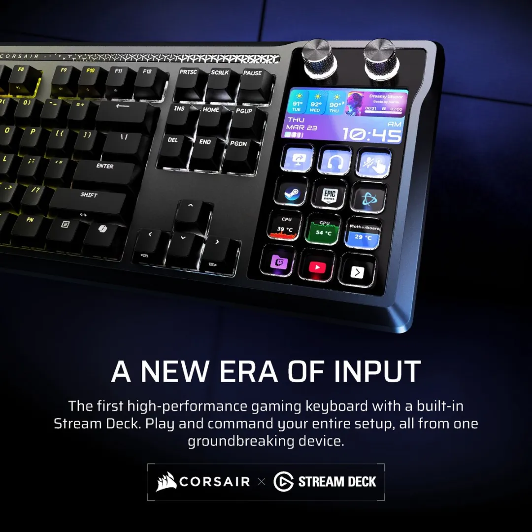 Corsair Galleon 100 SD Gaming Toetsenbord - RGB US Qwerty - Zwart