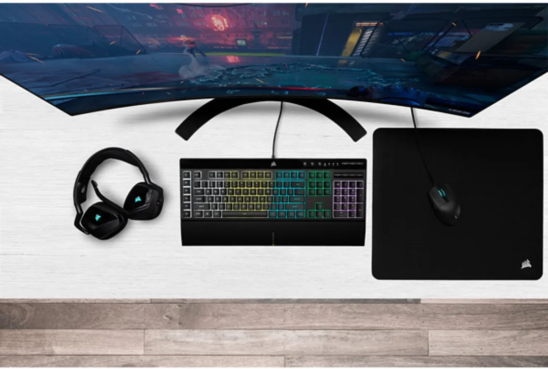 Corsair K55 RGB PRO CH-9226765-CH Toetsenbord - Zwart