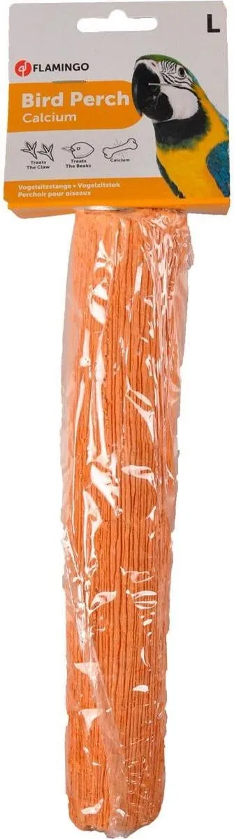 Flamingo Vogelzitstok Calcium Oranje L 28x4x4cm