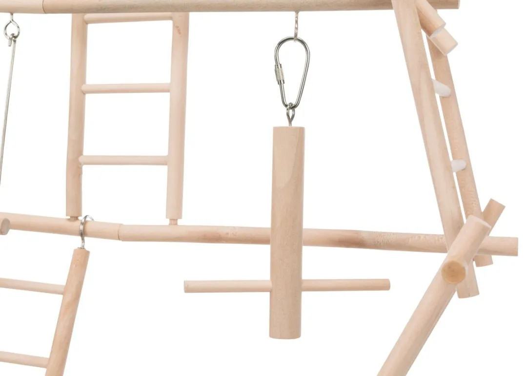Trixie Vogelspeelgoed Speelplaats Ladder Hout - 44x16x44cm