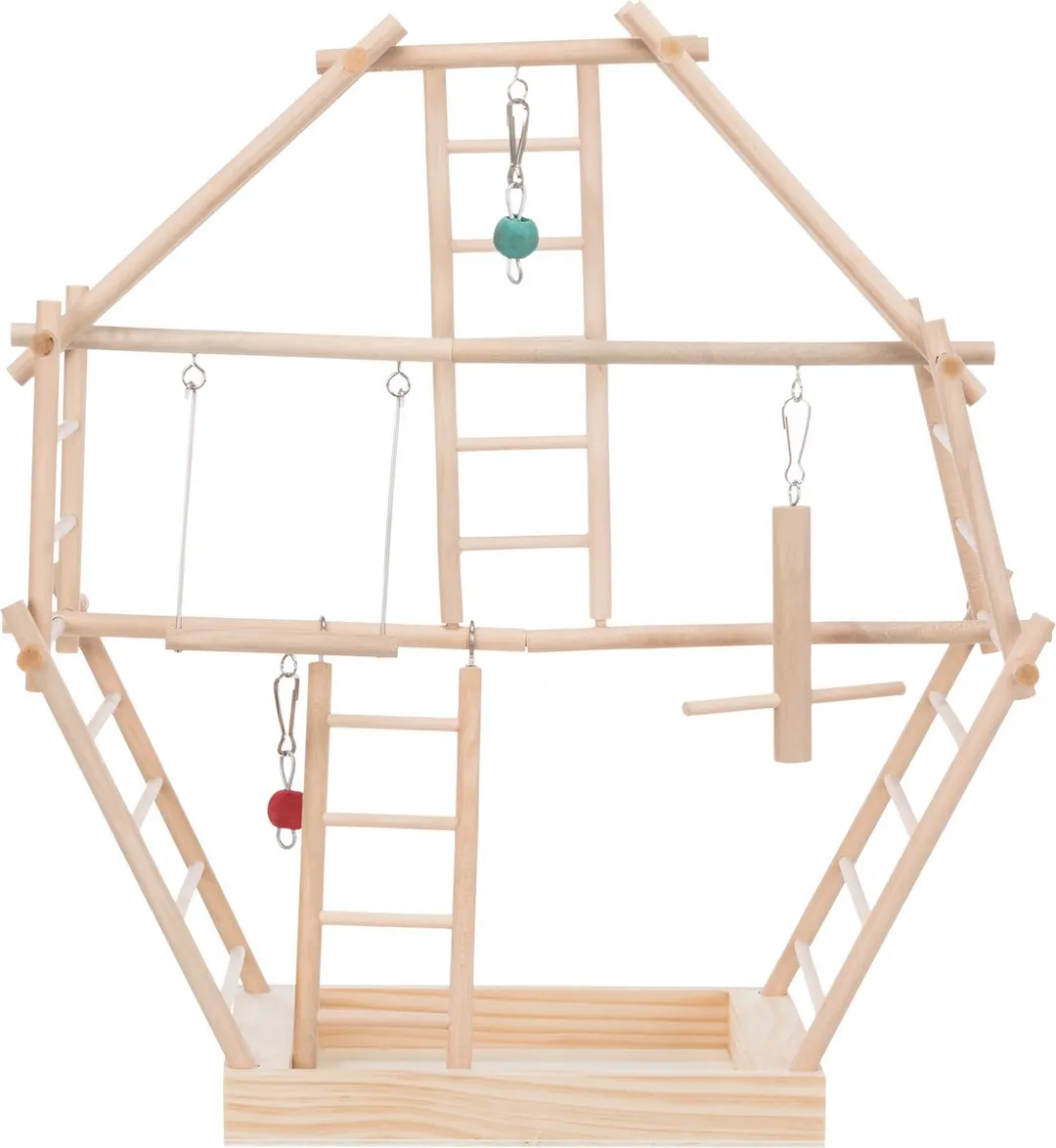 Trixie Vogelspeelgoed Speelplaats Ladder Hout - 44x16x44cm