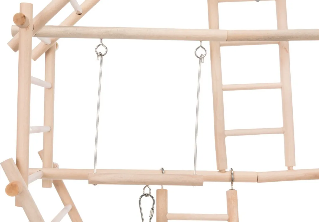 Trixie Vogelspeelgoed Speelplaats Ladder Hout - 44x16x44cm