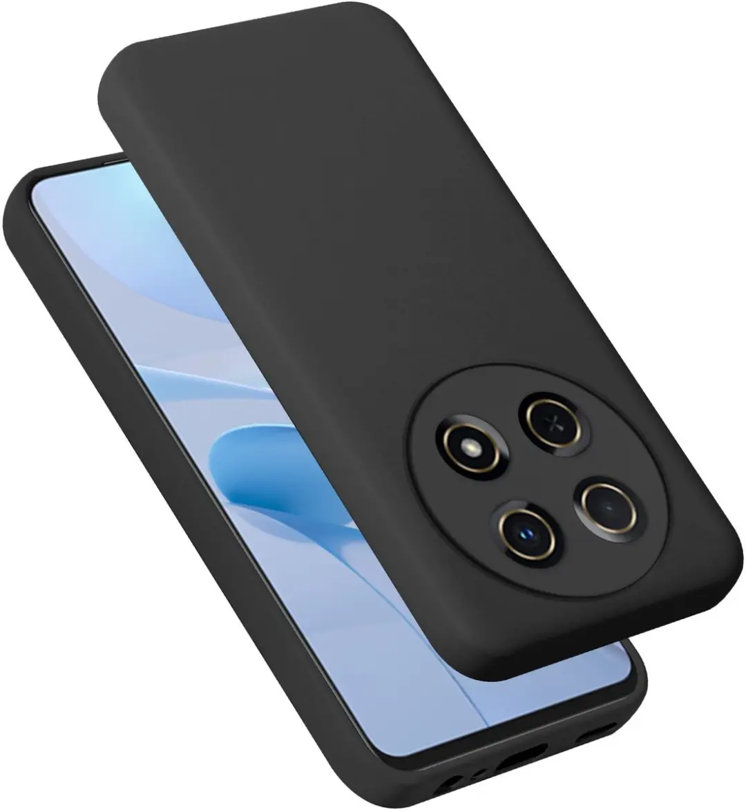 Cadorabo Hoesje geschikt voor Huawei NOVA 13i in LIQUID ZWART