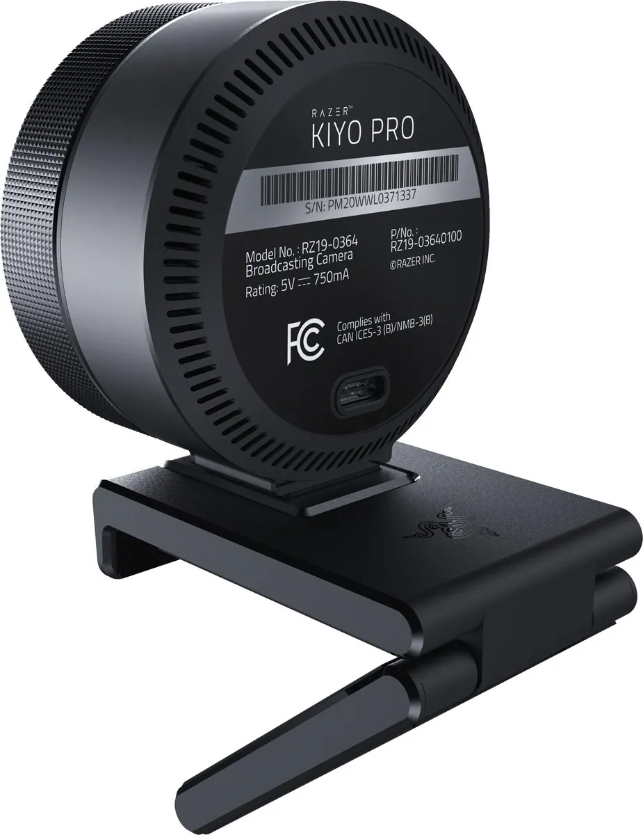 Razer Kiyo Pro RZ19-03640100-R3M1 Webcam - Full HD 60 FPS - Zwart