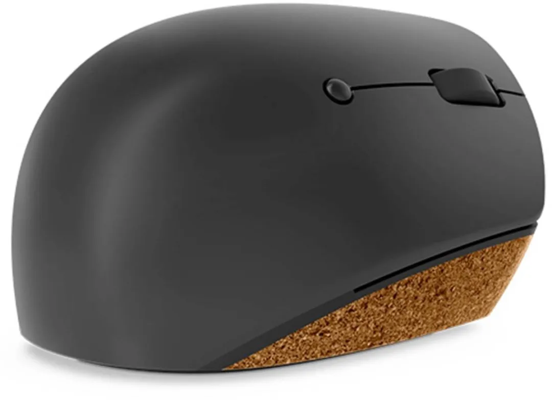 Lenovo Go Wireless Vertical Ergonomische Muis GY51C33980 - 6 Knoppen - 2400 dpi - Grijs/Hout