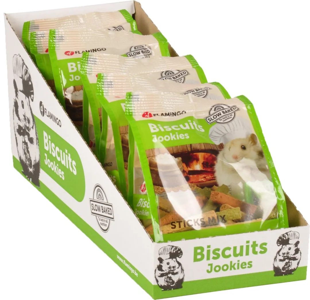 Flamingo - Knaagsnack Stick mix - Oranje - 100 gr