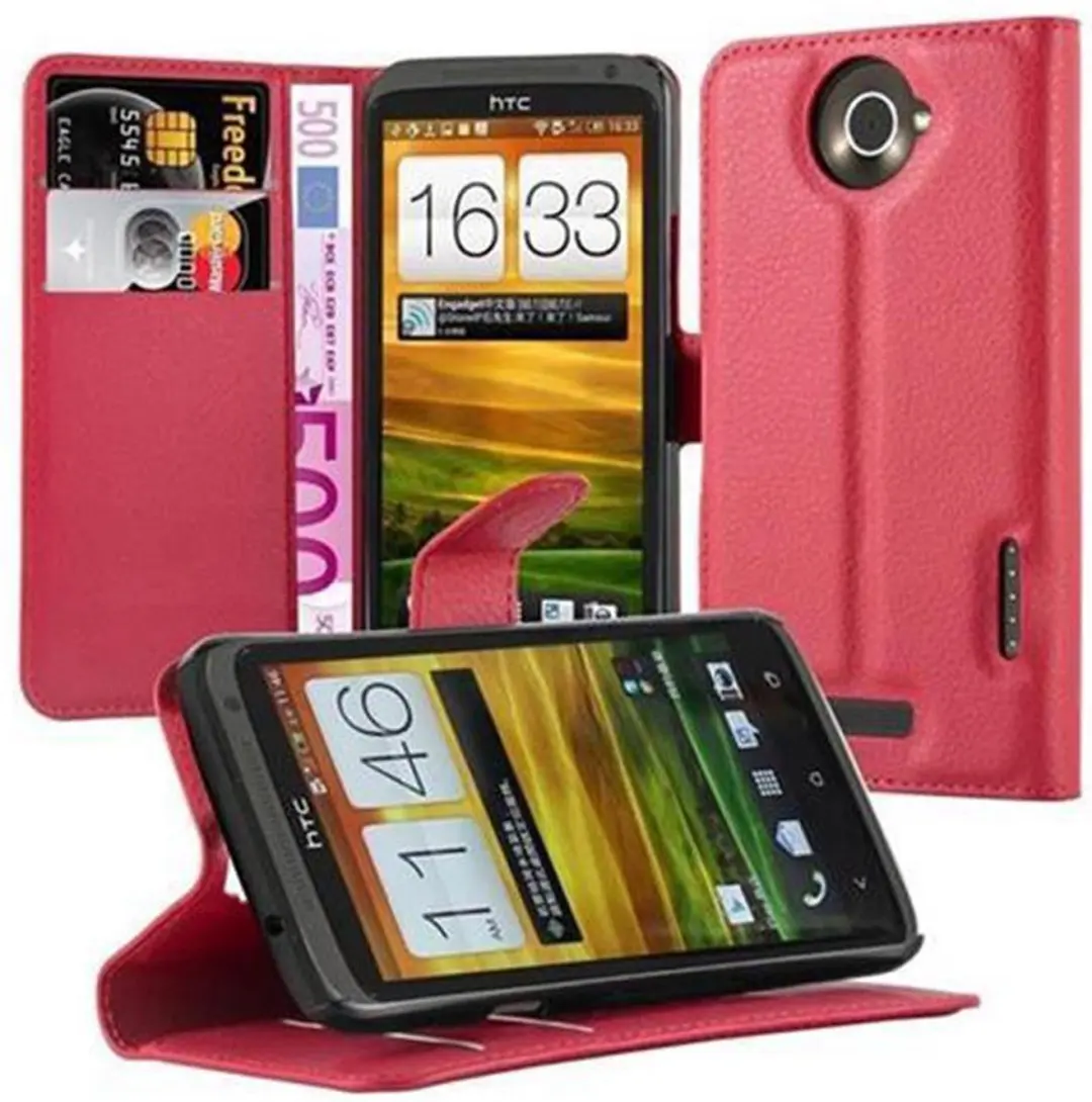 Cadorabo Hoesje geschikt voor HTC ONE X / X+ in KARMIJN ROOD