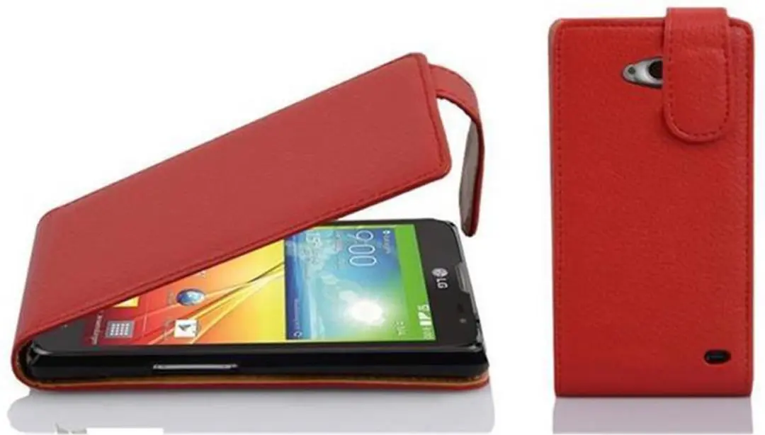 Cadorabo Hoesje geschikt voor LG L90 (1. SIM) in INFERNO ROOD