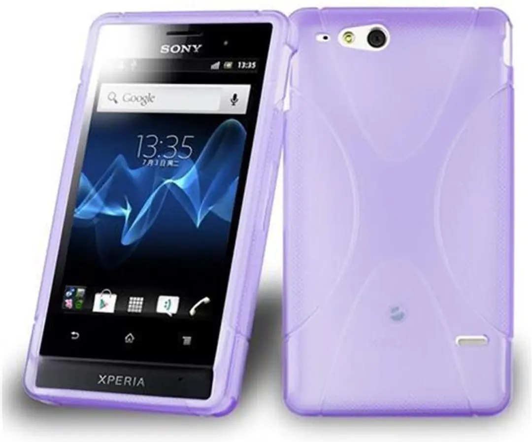 Cadorabo Hoesje geschikt voor Sony Xperia GO in LILA VIOLET