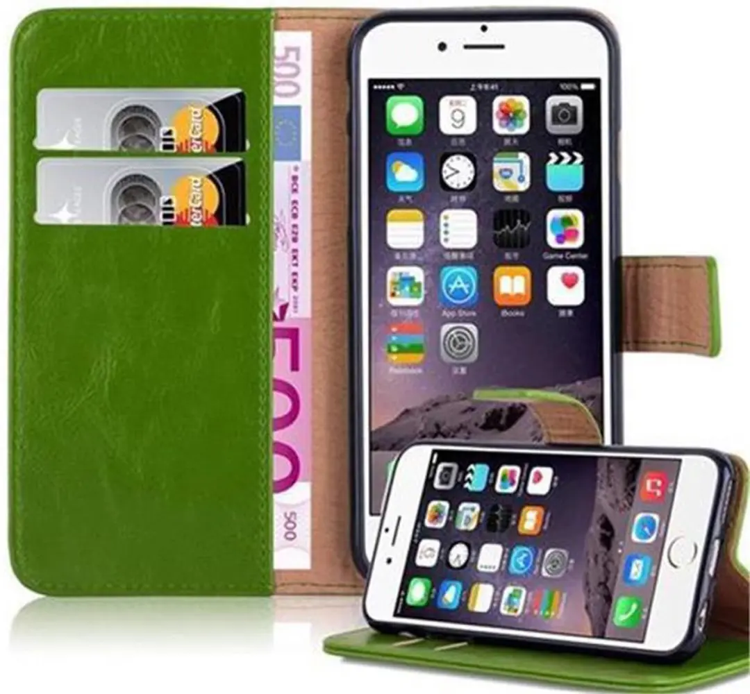 Cadorabo Hoesje geschikt voor Apple iPhone 6 / 6S in GRAS GROEN