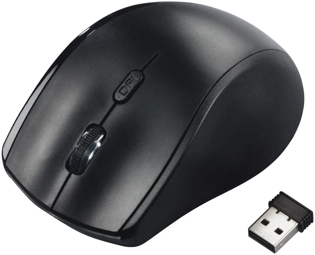 Hama Riano Optische Muis 6 Knoppen 2.4GHz RF - Blauw
