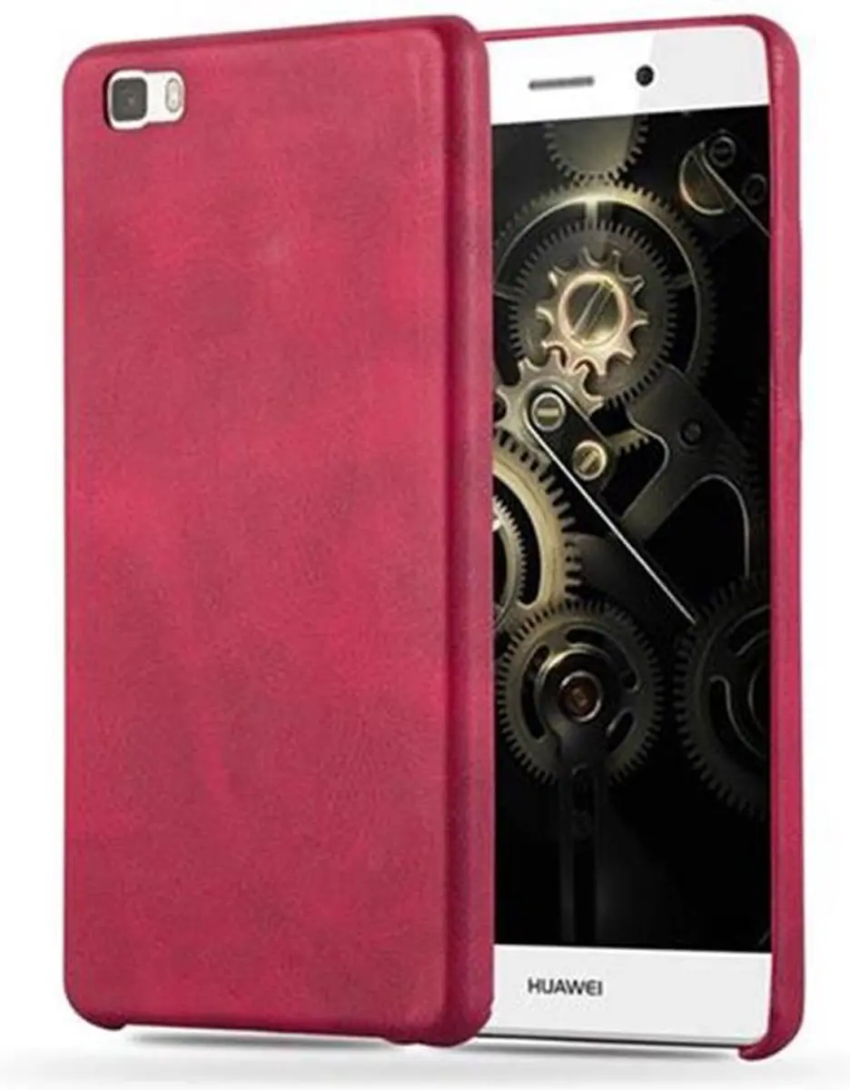 Cadorabo Hoesje geschikt voor Huawei P8 LITE 2015 in VINTAGE ROOD